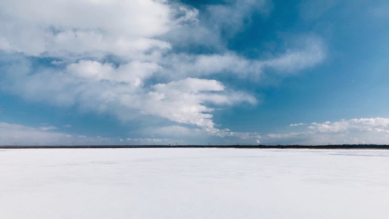 우토나이 호수 겨울 풍경 - iPhone XS